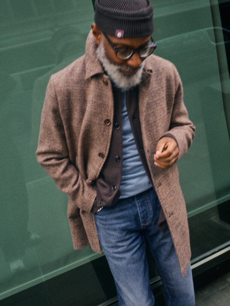 MOS-MOSH-GAL_fall_winter_2026_original_512130 591 MMGBarkley Tweed Coat Chocolate Brown Melange - 509020 285 MMGAustin Knit Overshirt Black Coffee - 510810 410 Andrew