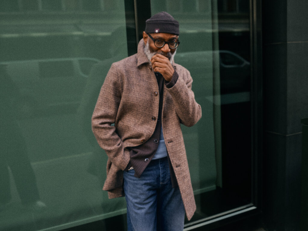 MOS-MOSH-GAL_fall_winter_2026_original_512130 591 MMGBarkley Tweed Coat Chocolate Brown Melange - 509020 285 MMGAustin Knit Overshirt Black Coffee - 510810 410 Andrew _v2